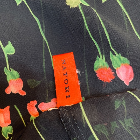 Josie Natori Two Piece Set Sheer Robe & Pant Small Floral Vintage Fairy Whimsy - Picture 11 of 12